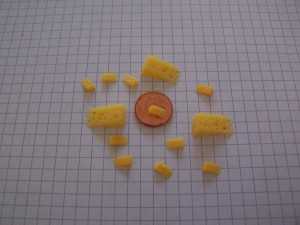 Käse-Dreieck  8x4x3 mm